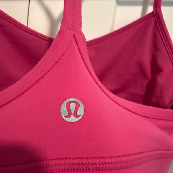 Lululemon Flow Y Nulu Bra size 6 Guava Pink B - Picture 5 of 5